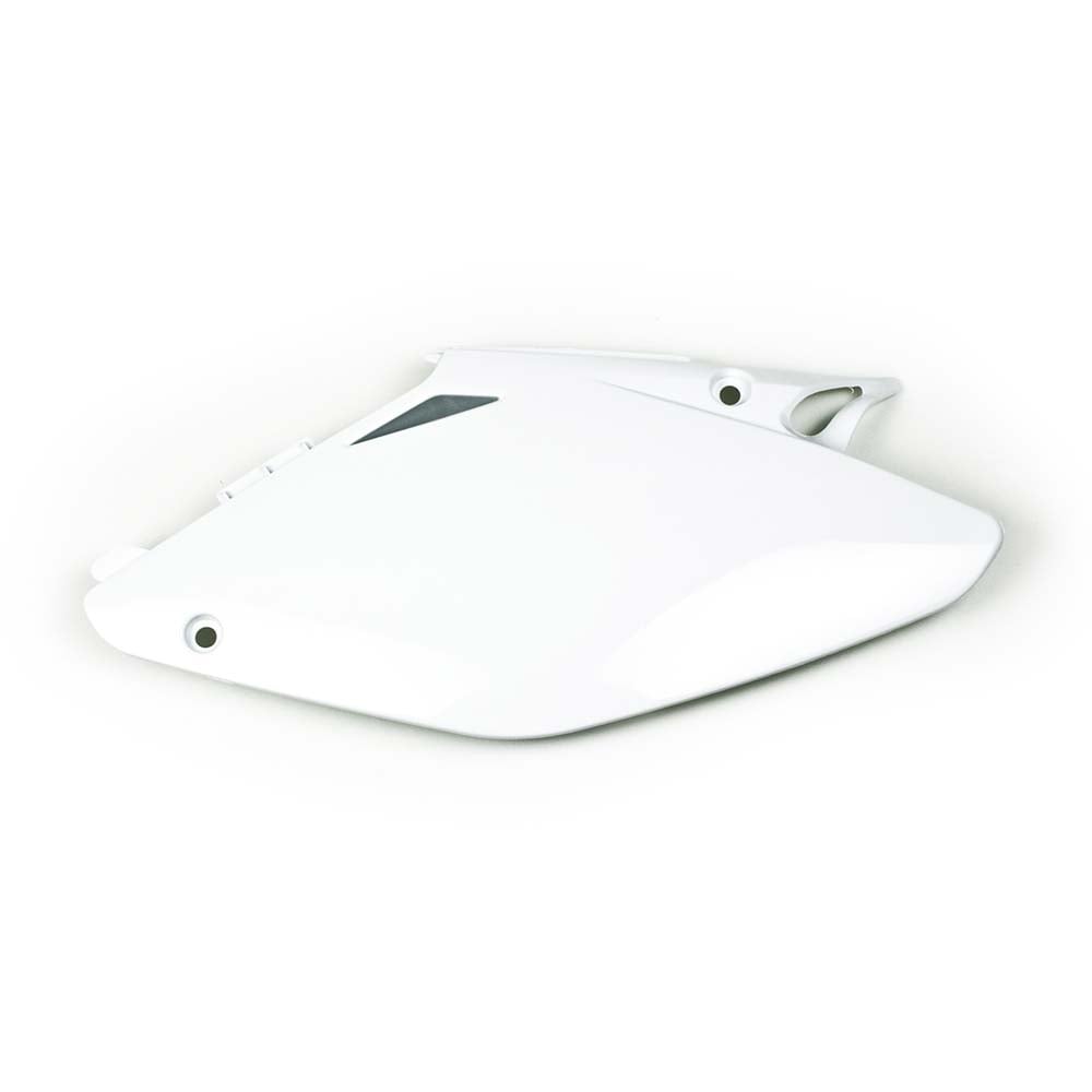 Factory Effex Side Plate Plastic White For Honda CR125/250 2000-2001#mpn_11-75316
