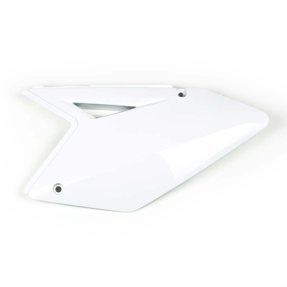 Factory Effex Side Plate Plastic White For Suzuki RMZ250 2007-2009#mpn_11-75422