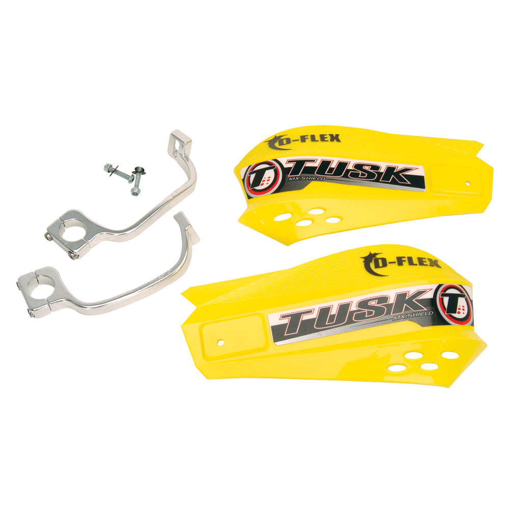 Tusk D-Flex Handguards With MX Shields Negro 1 1/8 Bar Mounts – Moto ASAP
