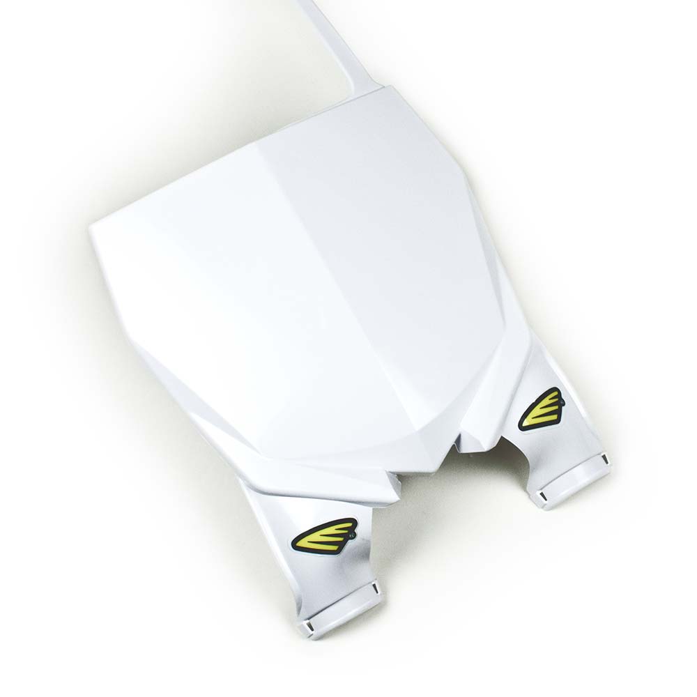 Factory Effex Cycra Plastic Front Number Plate White For Yamaha#mpn_12-73242
