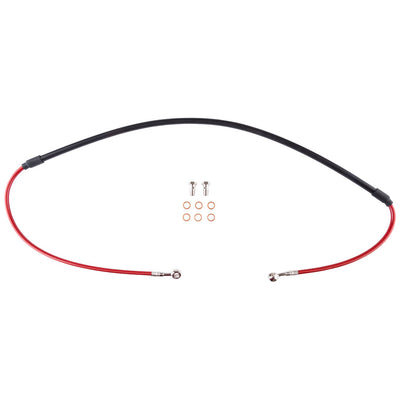 Tusk Front Motorcycle Steel Braided Brake Line#120154-P