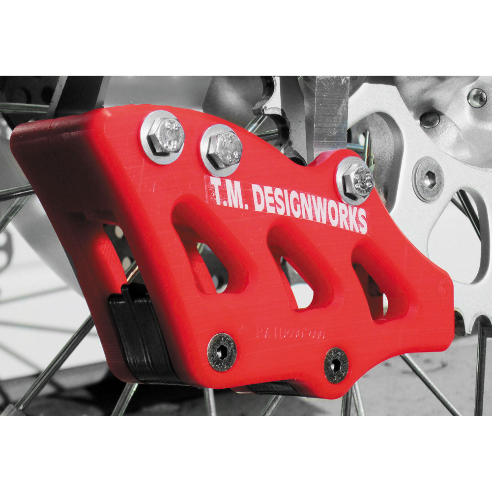 T.M. Designworks Factory Edition 2 Rear Chain Guide Red#mpn_RCG-CR4-RD