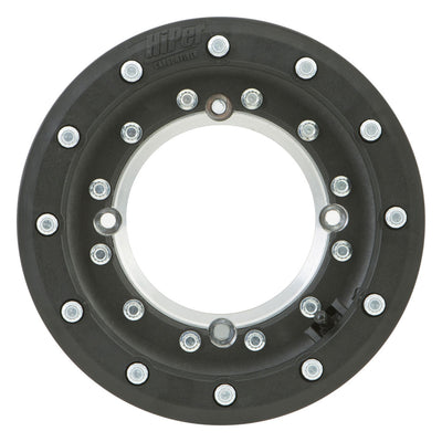 4/144 HiPer Tech 3 Single Beadlock Wheel 10X5 4.0 + 1.0 Black Beadring #1050-HCFF-SBL-BK