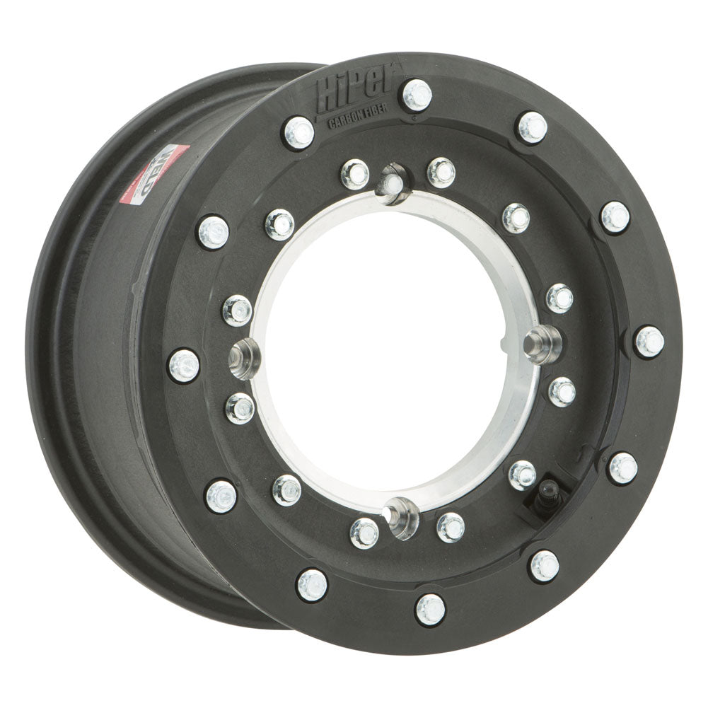 4/144 HiPer Tech 3 Single Beadlock Wheel 10X5 4.0 + 1.0 Black Beadring #1050-HCFF-SBL-BK