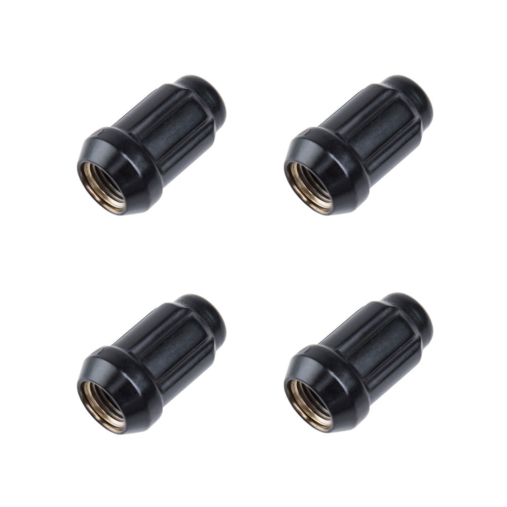 MSA Spline Drive Tapered Lug Nut 12mm x 1.50mm Thread Pitch Black#mpn_21138BC