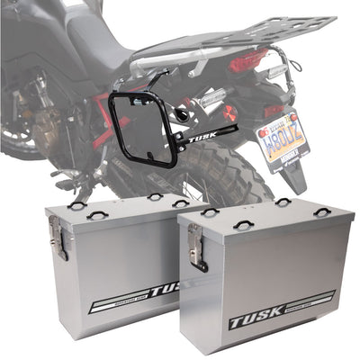 Tusk Aluminum Panniers with Pannier Racks#146734-P1