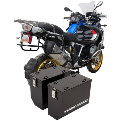 Tusk Aluminum Panniers with Pannier Racks#146734-P1
