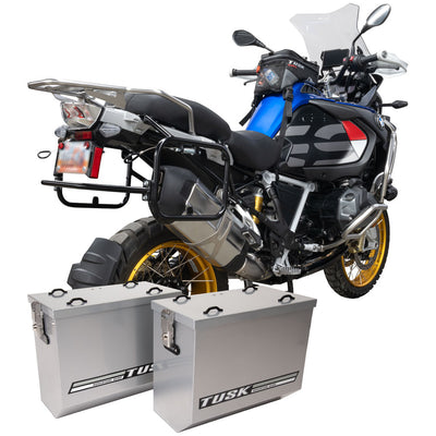 Tusk Aluminum Panniers with Pannier Racks#146734-P1