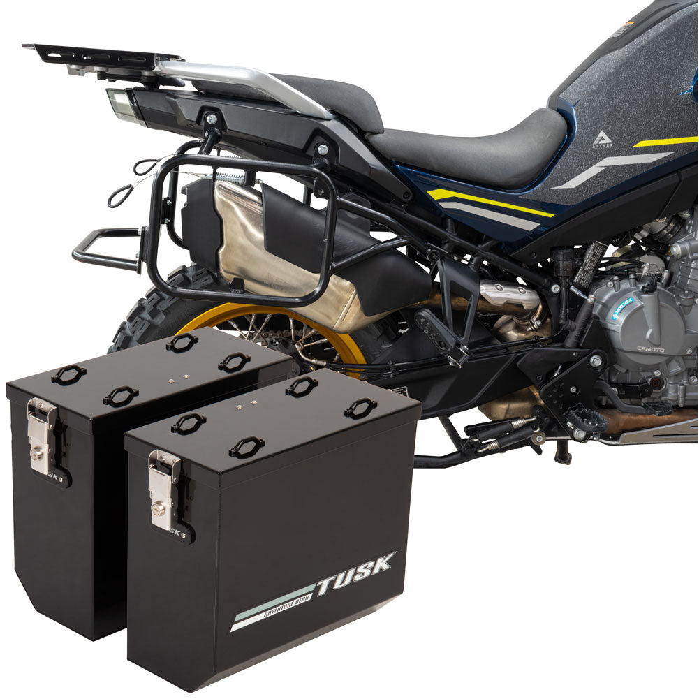 Tusk Aluminum Panniers with Pannier Racks#146734-P1