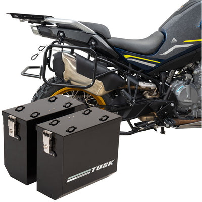 Tusk Aluminum Panniers with Pannier Racks#146734-P1