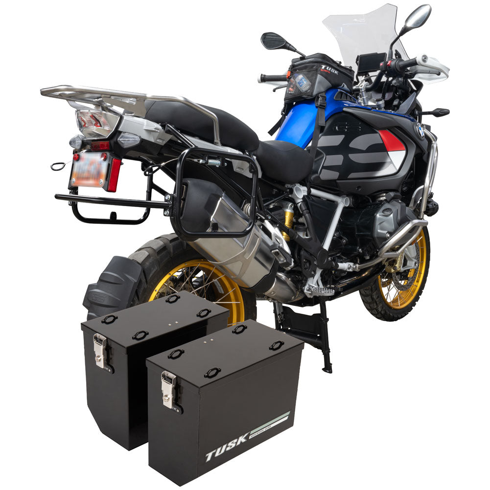 Tusk Aluminum Panniers with Pannier Racks#146734-P1
