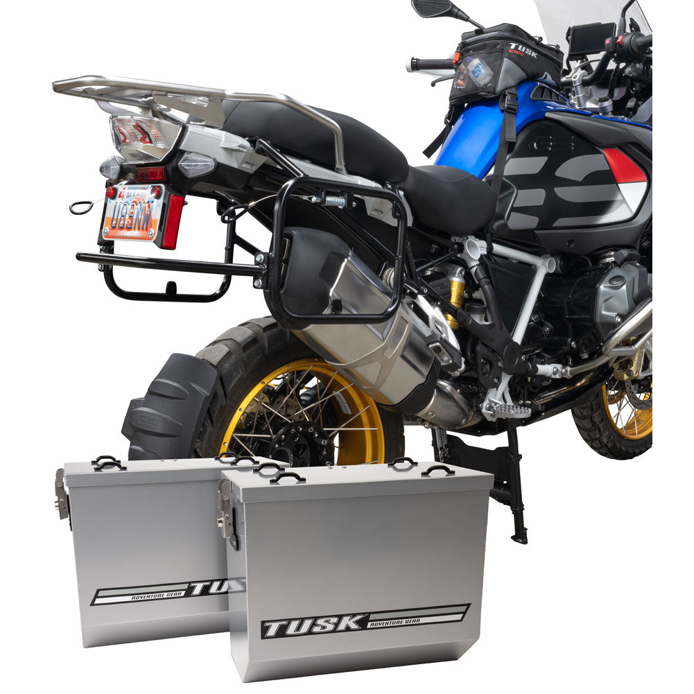 Tusk Aluminum Panniers with Pannier Racks#146734-P1