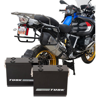 Tusk Aluminum Panniers with Pannier Racks#146734-P1