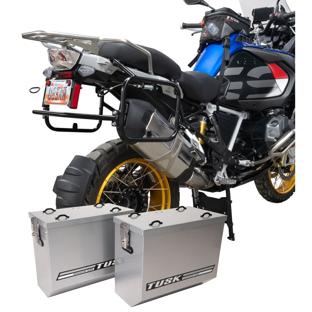 Tusk Aluminum Panniers with Pannier Racks#146734-P1