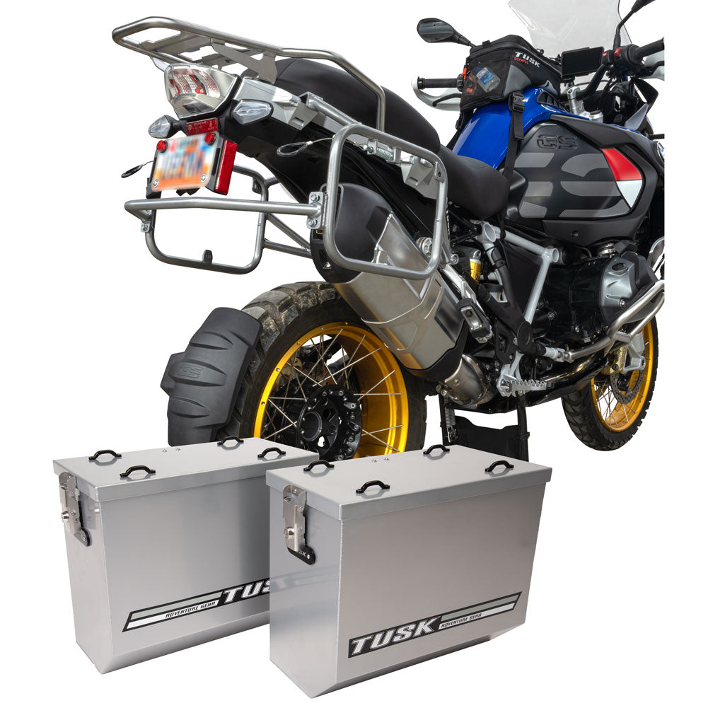 Tusk Aluminum Panniers with Pannier Racks#146734-P1