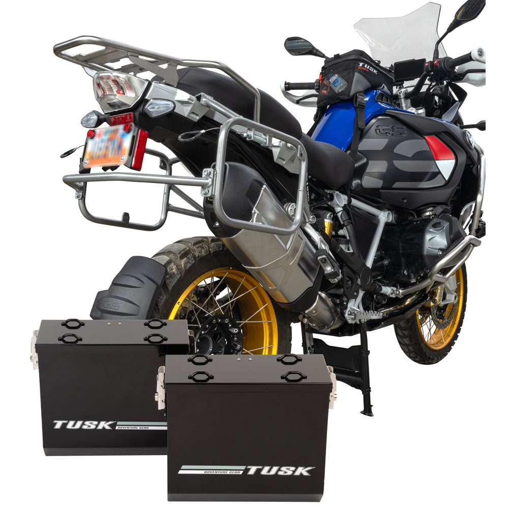Tusk Aluminum Panniers with Pannier Racks#146734-P1
