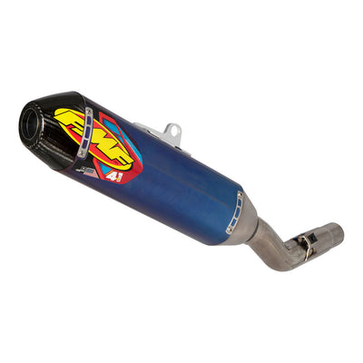 FMF Factory-4.1 RCT Anodized Titanium Silencer with Carbon End Cap#147936-P
