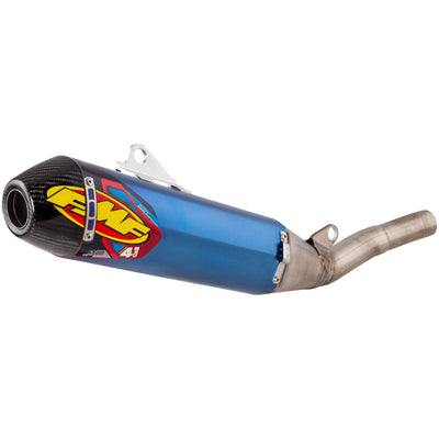 FMF Factory-4.1 RCT Anodized Titanium Silencer with Carbon End Cap#147936-P