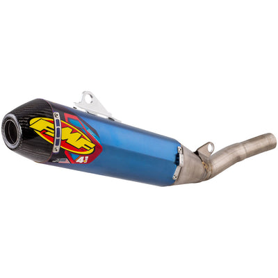 FMF Factory-4.1 RCT Anodized Titanium Silencer with Carbon End Cap#147936-P
