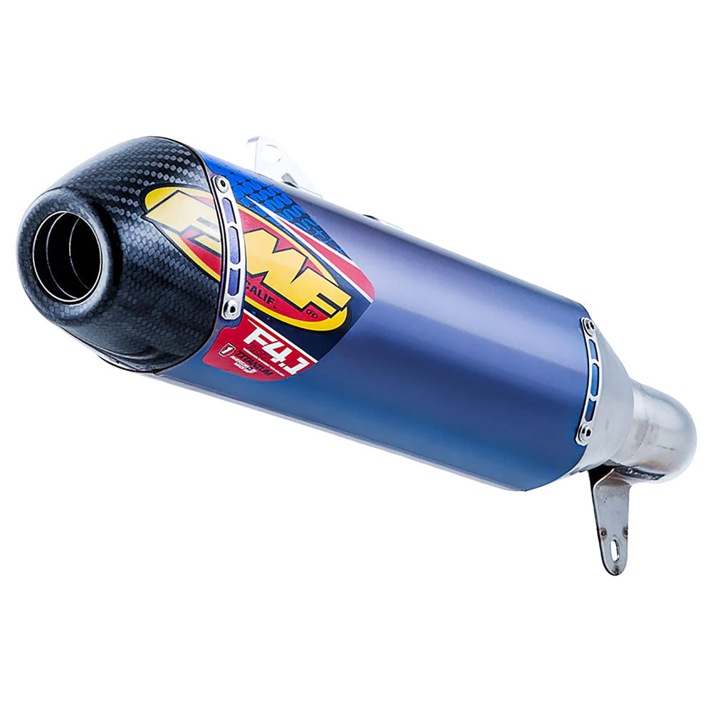 FMF Factory-4.1 RCT Anodized Titanium Silencer with Carbon End Cap#147936-P