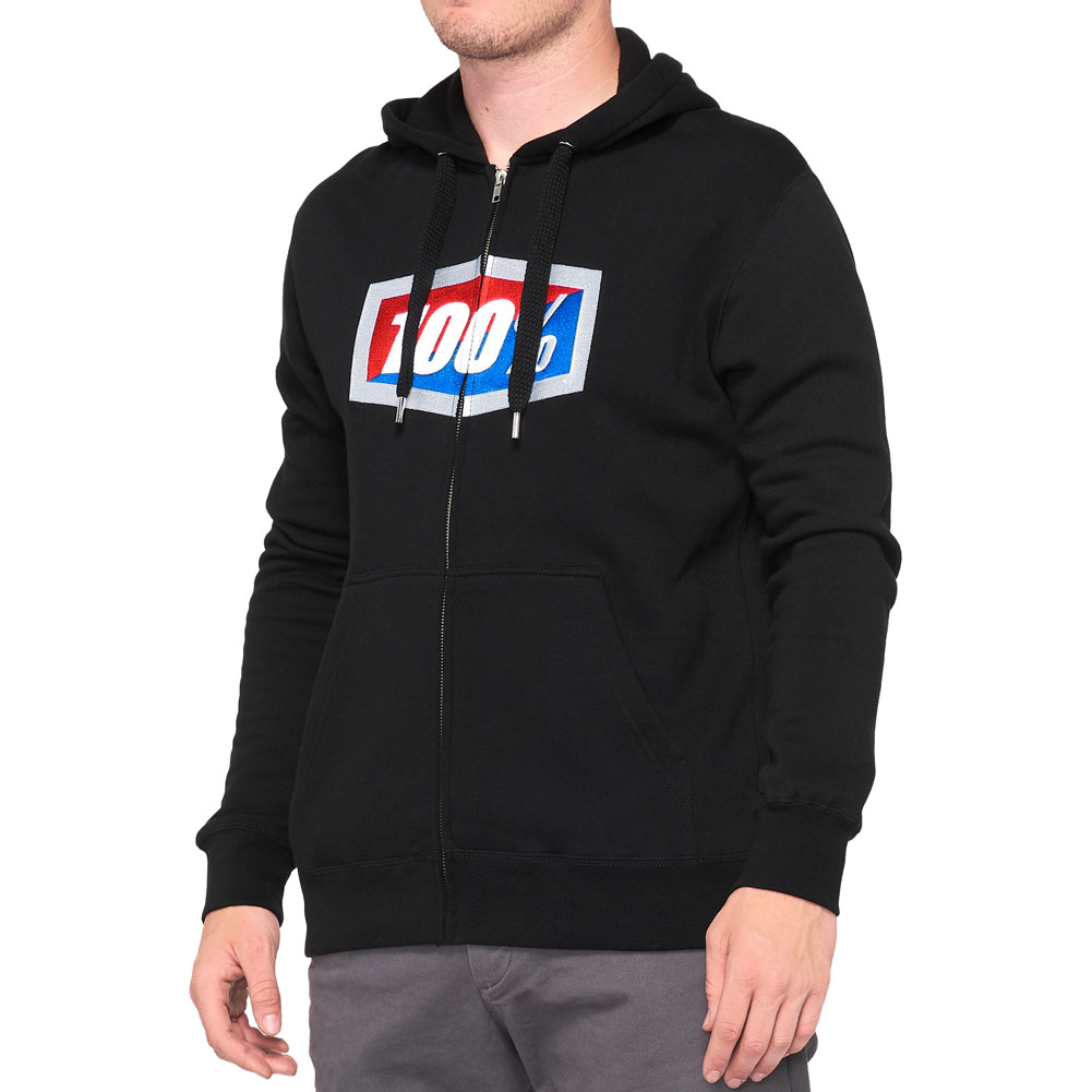 100% Official Zip-Up Hooded Sweatshirt#160578-P