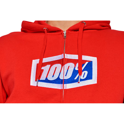 100% Official Zip-Up Hooded Sweatshirt#160578-P