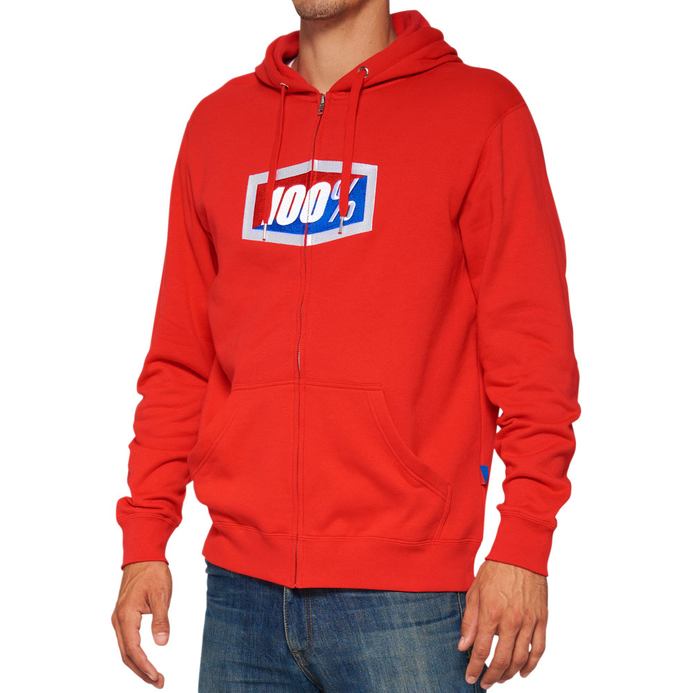 100% Official Zip-Up Hooded Sweatshirt#160578-P11