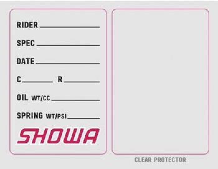 Factory Effex Stickers Showa Suspension Spec Sticker (3 Pack)#mpn_22-90022