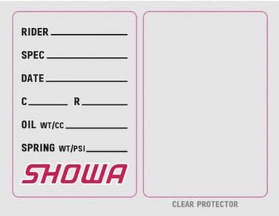 Factory Effex Stickers Showa Suspension Spec Sticker (3 Pack)#mpn_22-90022
