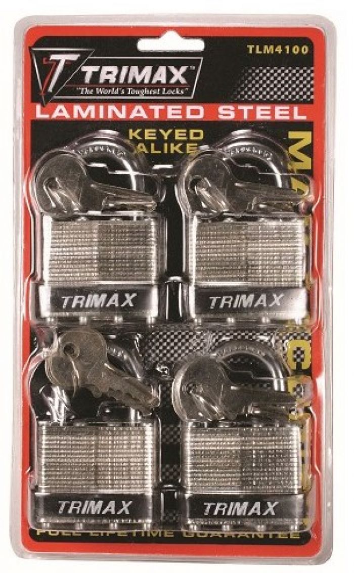 Trimax TLM4100 Keyed Alike Lock 1"x1/4" #TLM4100