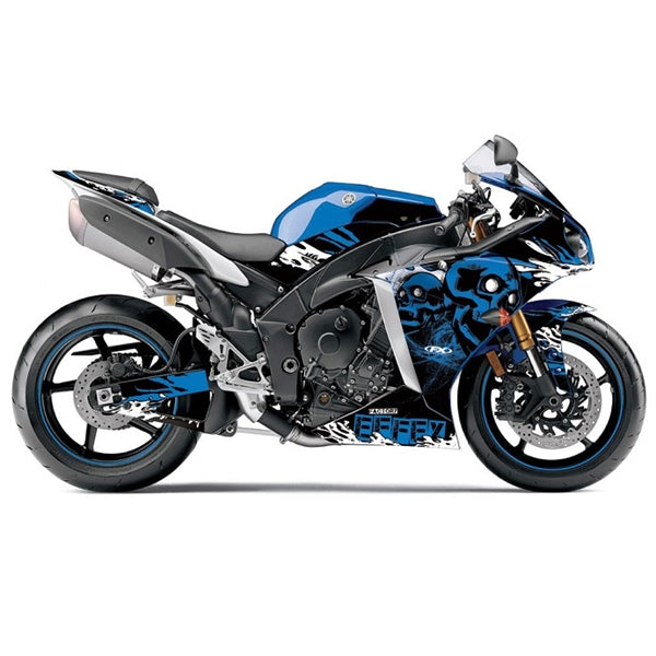 Factory Effex Yamaha Skull Pre-Cut Full Wrap Decal Graphic#mpn_17-18210-SS