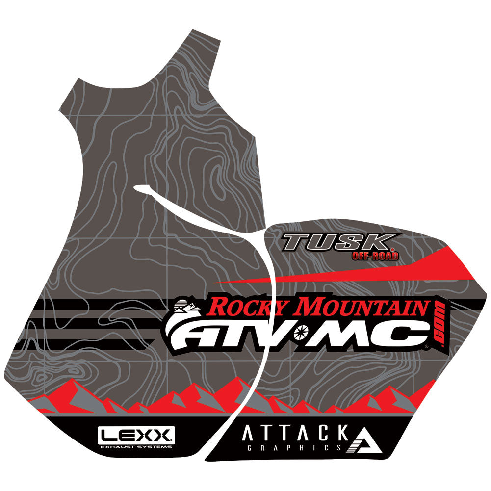 Attack Graphics Traverse Radiator Shroud Decals Safari Fuel Tank Grey#mpn_177-261-0014