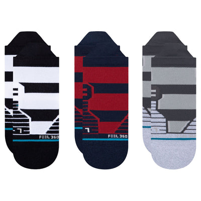 Stance Performance Tab Socks - 3 Pack Size 6-8.5 Crossbar#mpn_A258D21CRO-MUL-M