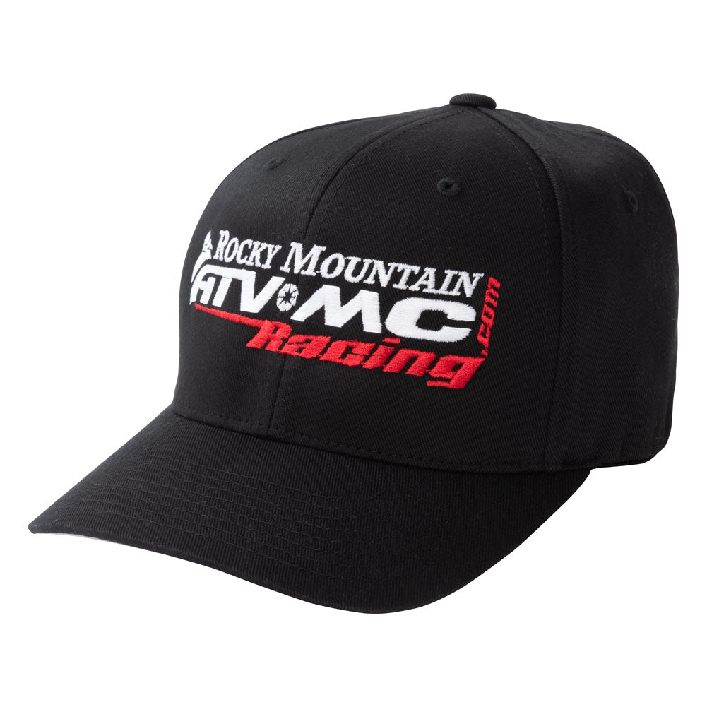 Rocky Mountain ATV/MC Racing Flexfit Hat Small/Medium Black #178-260-0001