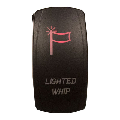 Dragonfire Racing LED Accessory Switch Whip Light Red Light#mpn_04-0073