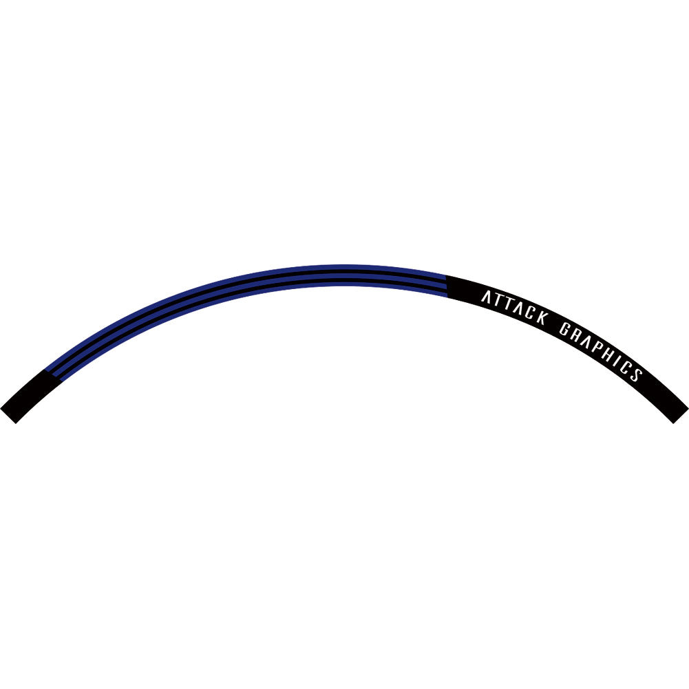 Attack Graphics Rim Decal 18" Blue#mpn_184-608-0017