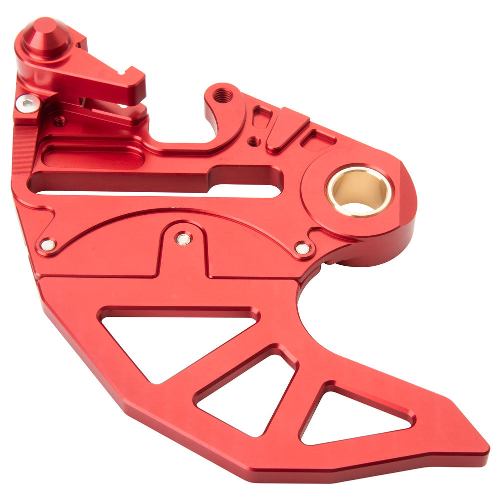 Tusk Rear Brake Caliper Support w/ Brake Disc Guard Red#mpn_BGBCM01-RED