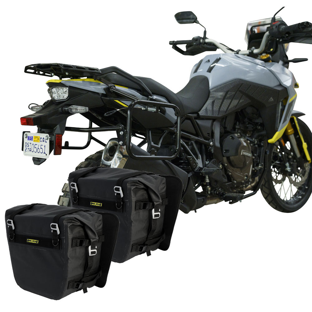 Tusk Pannier Racks with Nelson Rigg Sierra Dry Saddlebags#187284-P