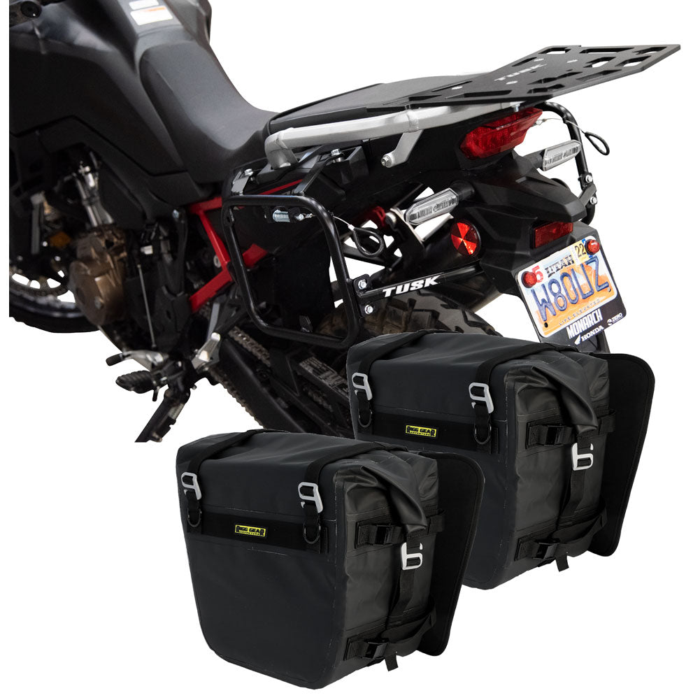 Tusk Pannier Racks with Nelson Rigg Sierra Dry Saddlebags#187284-P