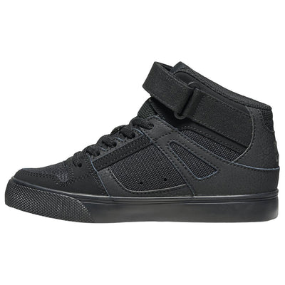 DC Youth Pure High-Top EV Shoes Size 2 Black/Black/Black#mpn_ADBS300324-3BK-2