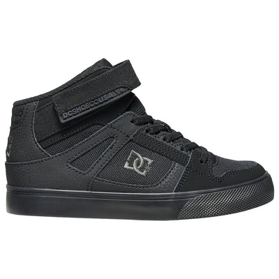 DC Youth Pure High-Top EV Shoes Size 4 Black/Black/Black#mpn_ADBS300324-3BK-4