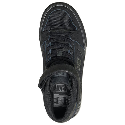 DC Youth Pure High-Top EV Shoes Size 5 Black/Black/Black#mpn_ADBS300324-3BK-5