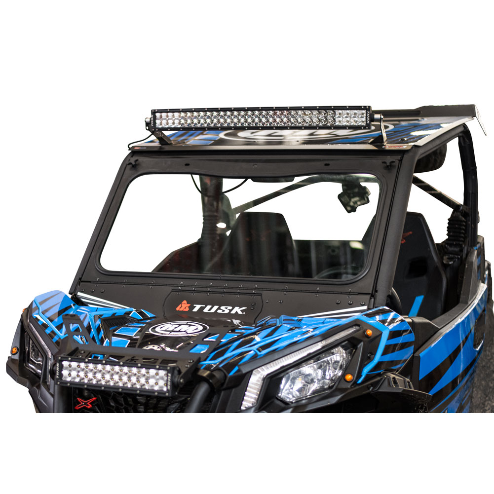 Tusk UTV Folding Glass Windshield#190459-P