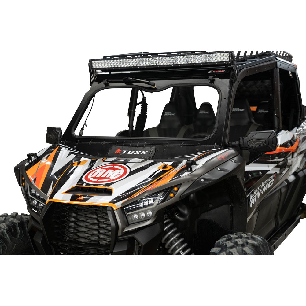 Tusk UTV Folding Glass Windshield#190459-P