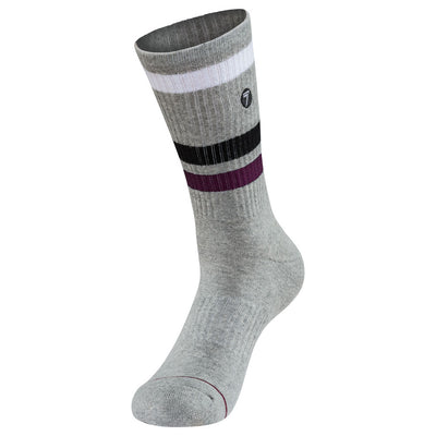 Seven Alliance Crew Socks Size 5-8 Grey/White#mpn_1120006-032-S/M