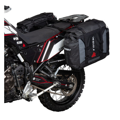 Tusk Olympus Pannier Bags with Tusk Pannier Rack Mounts Black/Grey#mpn_1968480001