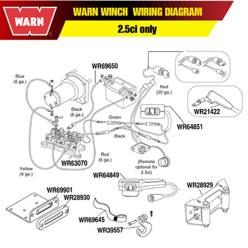 WARN WINCH REMOTE CONTROL#mpn_64849