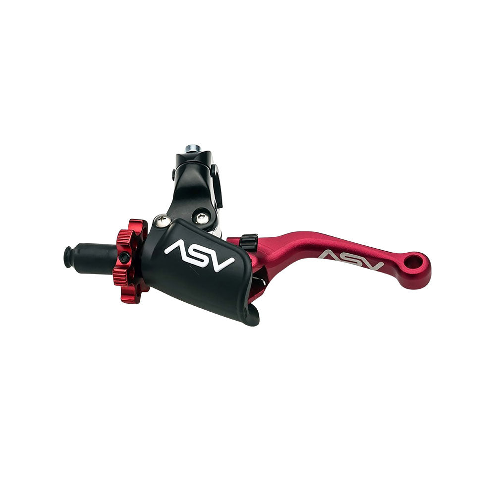 ASV C6 Series Pro Shorty Clutch Lever With Hot Start Red#mpn_CDC606PH-SR