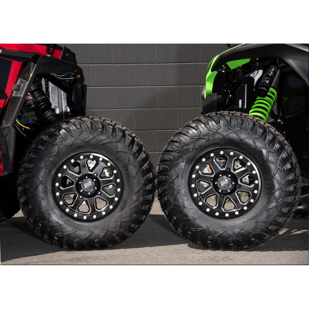 4/110 Tusk Tintic Wheel 14x7 5.0 + 2.0 Matte Black For