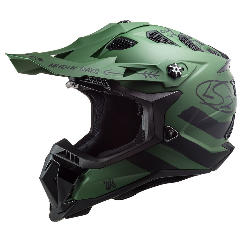 LS2 Subverter Evo Helmet X-Large Cargo - Matte Green#mpn_700-1135